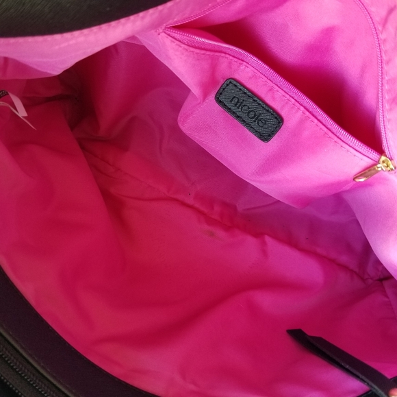 Nicole Miller Multicolor Chevron Women's Bag PVC - Picture 4 of 14